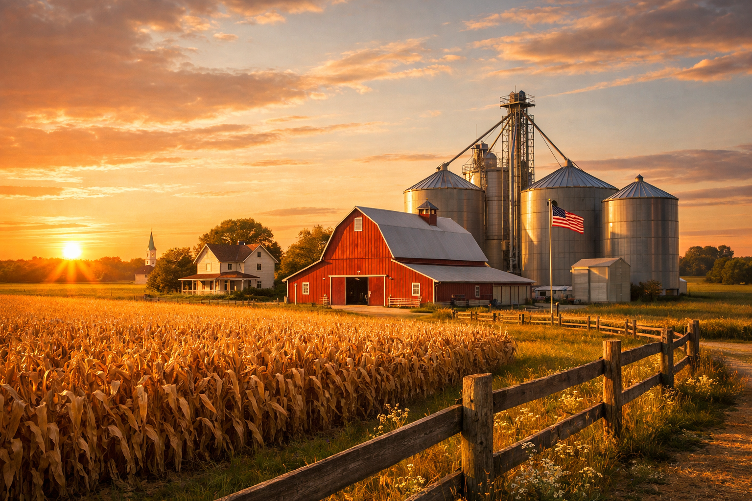 Indiana farmland supporting local communities